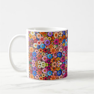 Caneca De Café Pequenas cabeças de flores bonitas