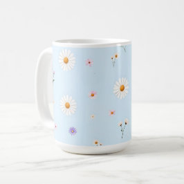 Caneca De Café Pequenas Florações Lilás