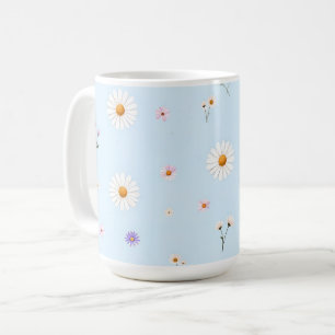 Caneca De Café Pequenas Florações Lilás