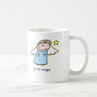 Caneca De Café Pequeno Ange (anjo pequeno em francês)