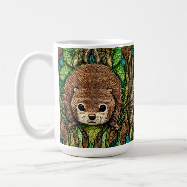 Caneca De Café Pequeno Bebê Adorável E Bonito (Esquerda)