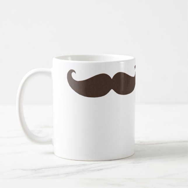 Caneca De Café Pequeno bigode do guiador em Brown (Esquerda)