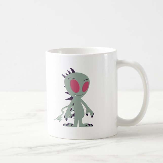 Caneca De Café Pequeno Chupacabra (Direita)