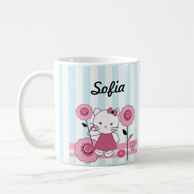 Caneca De Café Pequeno Gatinho (Esquerda)