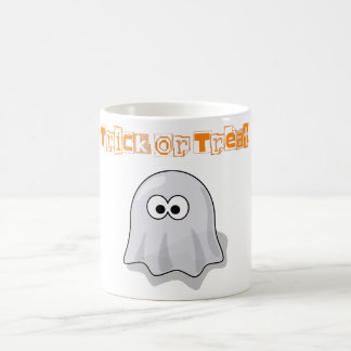 Caneca De Café Pequeno GHOST no Halloween, Trick ou Treat?