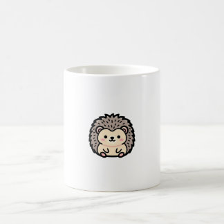Caneca De Café Pequeno Ouriço – Ilustração Fofa Kawaii