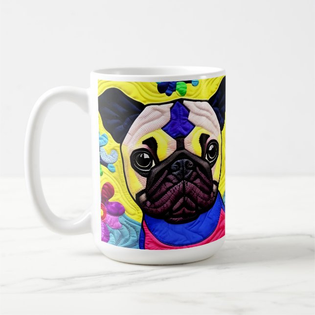 Caneca De Café Pequeno Pug Puppy Como Design (Esquerda)