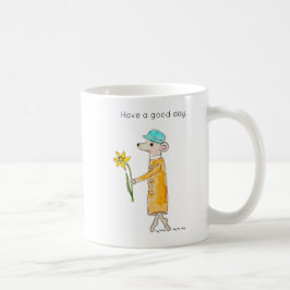 Caneca De Café Pequeno Rato Com Narciso
