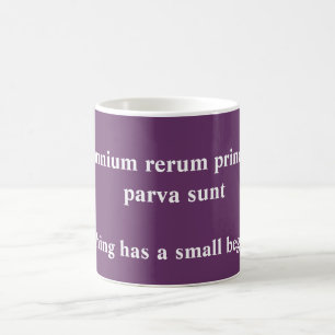 Caneca De Café Pequenos começos - Citação Cícero