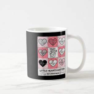 Caneca De Café Pequenos Corações Sensibilização Infantil Anatomia
