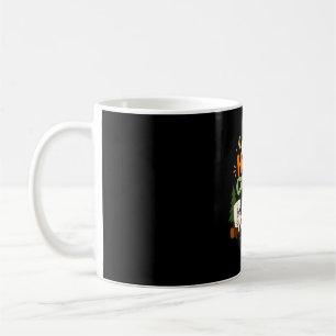 Caneca De Café Pequenos felizes campistas crianças acampando esqu