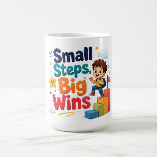 Caneca De Café Pequenos Passos, Grandes Vitórias – Desenho Animad