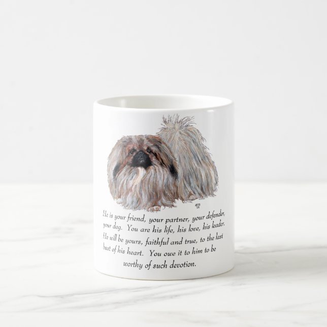 Caneca De Café Pequinês Lembrança - MACHO (Centro)