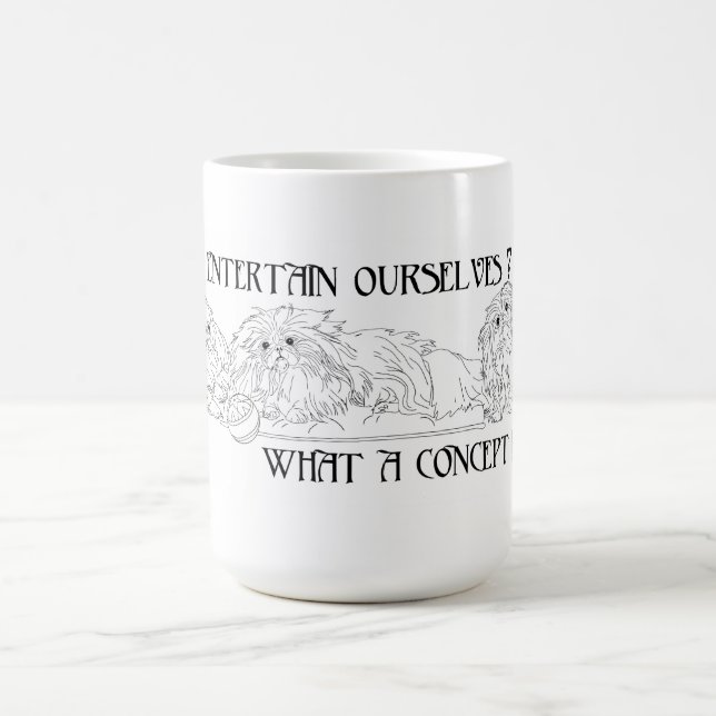 Caneca De Café Pequinêses se Entretemos?  O Quê? (Centro)
