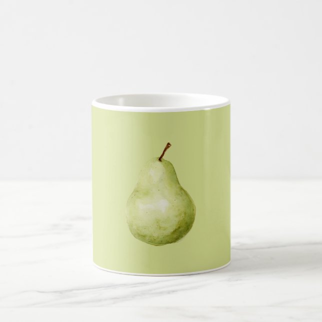 Caneca De Café Pera Fruta Verde (Centro)