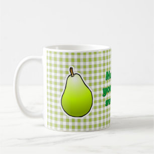 Caneca De Café Pera Verde Doce