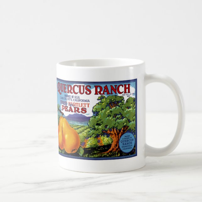 Caneca De Café Peras de Quercus Ranch (Direita)