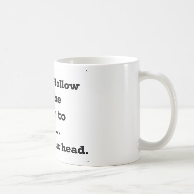 Caneca De Café Perca sua cabeça na cavidade sonolento (Direita)