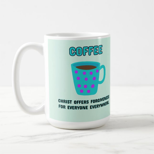 Caneca De Café Perdão Cristão Café (Esquerda)