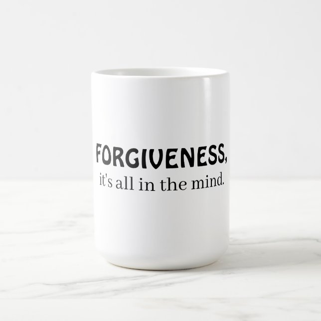 Caneca De Café Perdão, está tudo na mente (Centro)