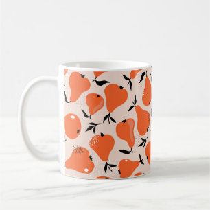 Caneca De Café Perde um padrão perfeito. Ilustração feita à m