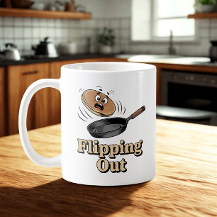 Caneca De Café Perdendo o Controle Humor Caótico na Cozinha