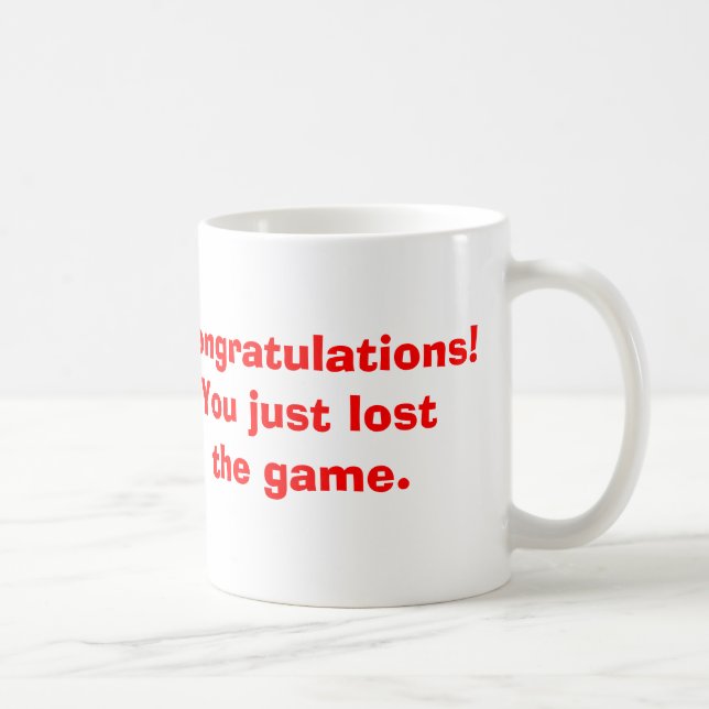 Caneca De Café Perdeu o jogo (Direita)