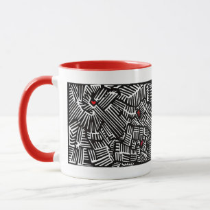 Caneca de café perdida do amor
