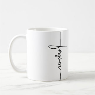 Caneca De Café Perdoado Jesus Cristão Inspirador Homens Wo Jovem