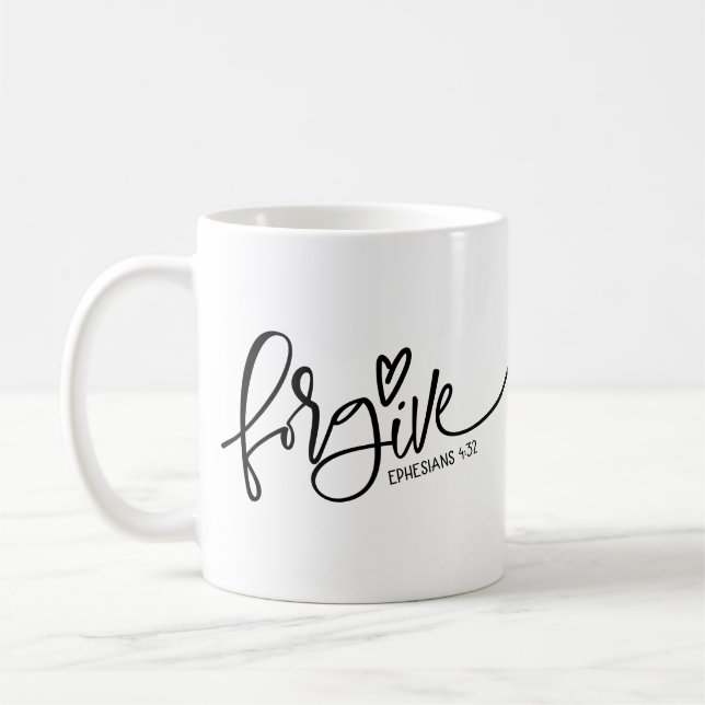 Caneca De Café Perdoe a Escritura de Café Mug (Esquerda)