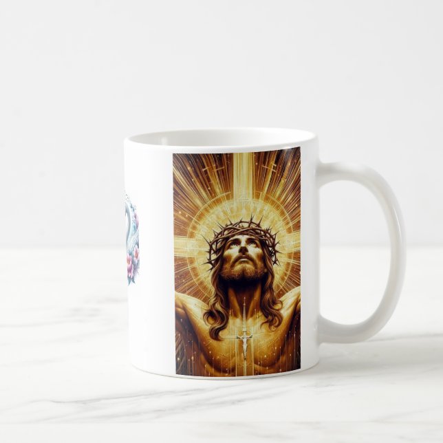 Caneca De Café 🌿 ✨ Perdoe e aproveite o gosto da paz (Direita)