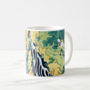 Caneca De Café Peregrinos na Cachoeira Kirifuri arte japonesa