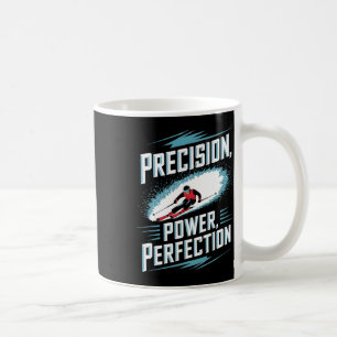 Caneca De Café Perfeição de Poder de Precisão Esqui Alpino