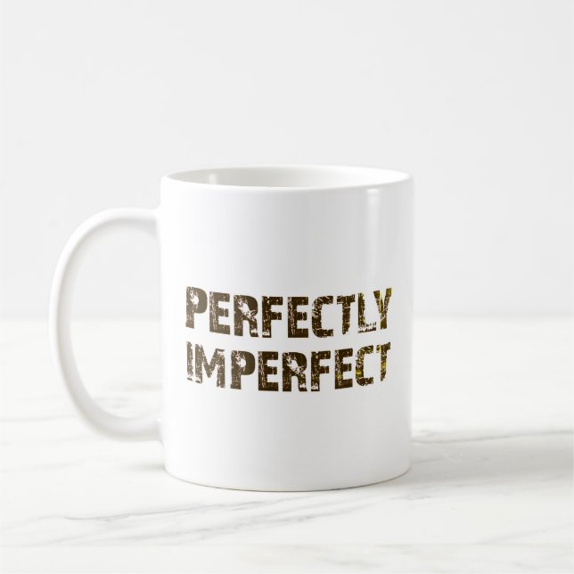 Caneca De Café Perfeitamente imperfeito (Esquerda)