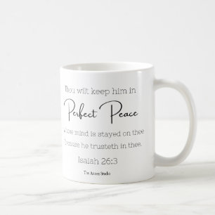 Caneca De Café Perfeito Peace Mug Isaiah 26:3
