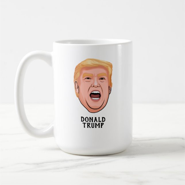 CANECA DE CAFÉ PERFIL ANGRY DONALD TRUMP (Esquerda)