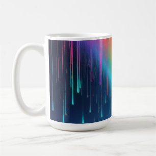 Caneca De Café Perfuração de Arco-Íris