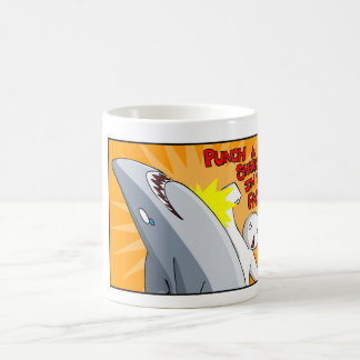 Caneca De Café Perfure um tubarão na cara