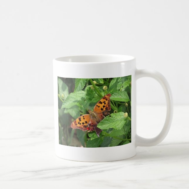 Caneca De Café Pergunta sobre Borboleta de Lantana (Direita)