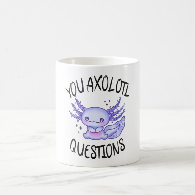Caneca De Café Perguntas axolotl (Centro)