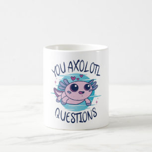 Caneca De Café Perguntas axolotl
