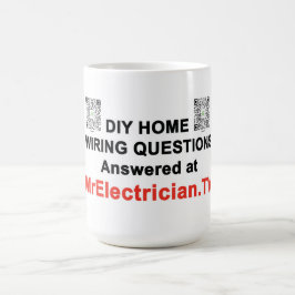 Caneca De Café Perguntas de Fiação Residencial no MrElectrician.T