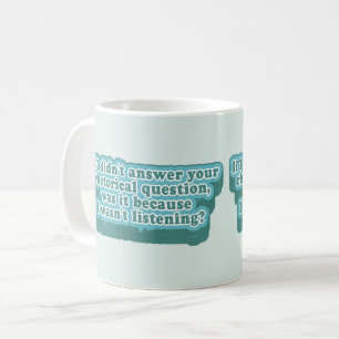 Caneca De Café Perguntas Retóricas Gramática Engraçada