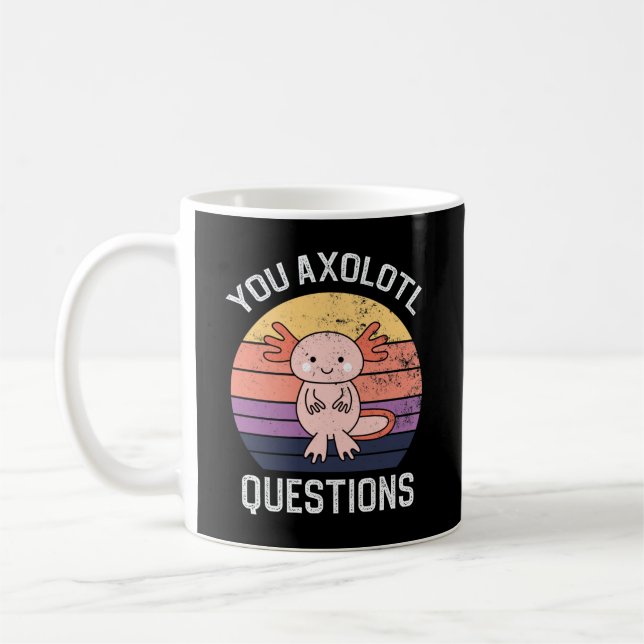 Caneca De Café Perguntas sobre o Axolotl (Esquerda)