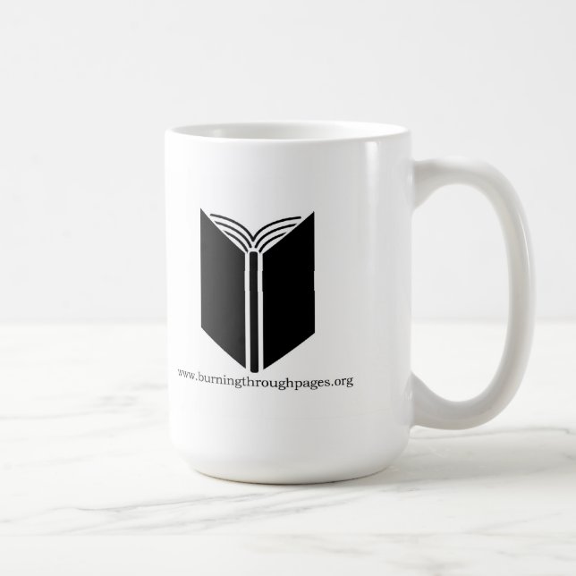 Caneca De Café Pergunte-me sobre livros (Direita)
