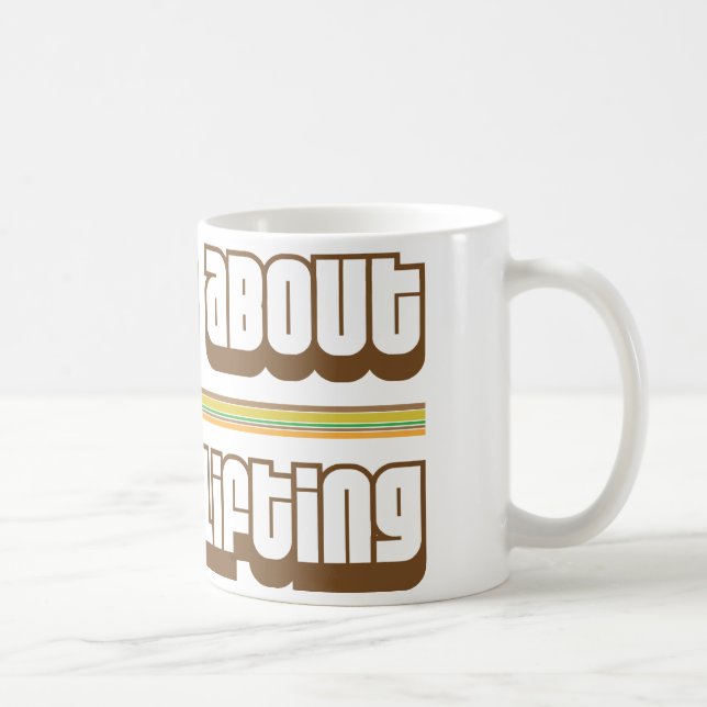 Caneca De Café Pergunte-me sobre o levantamento de peso (Direita)
