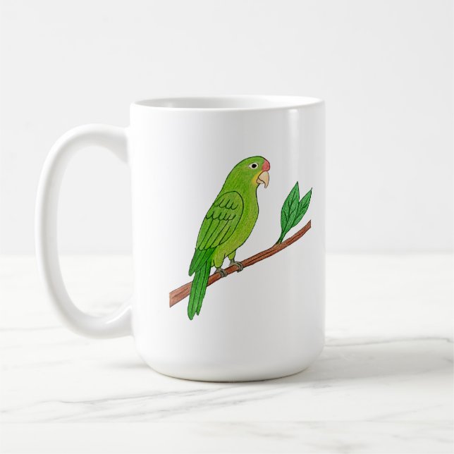 Caneca De Café Perico verde del trópico (Esquerda)