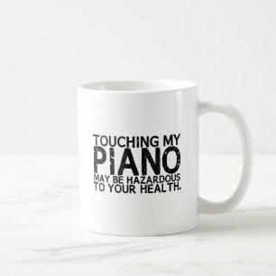 Caneca De Café Perigo do piano