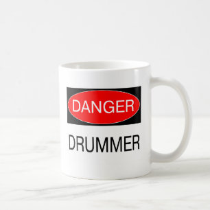 Caneca De Café Perigo - Drummer Engraçado Músico T-Shirt Mug Apro