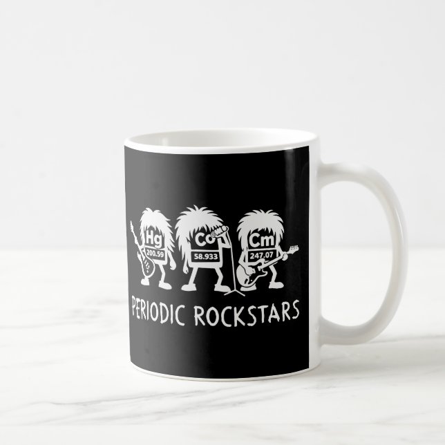 Caneca De Café Periodic Rockstars Chemistry Humor (Direita)